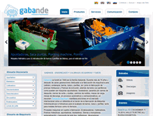 Tablet Screenshot of gabandemachinery.com